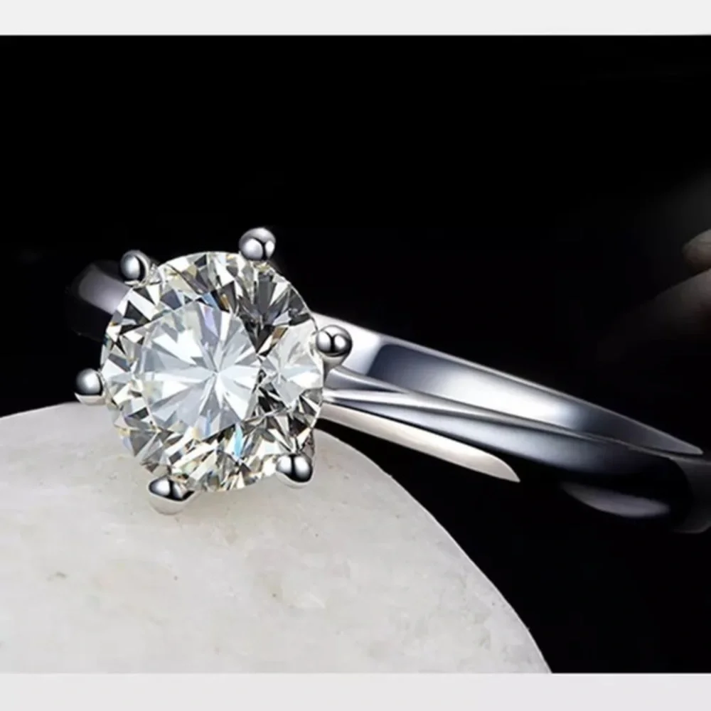 Romantic 925 Sterling Silver Cubic Zirconia Ring